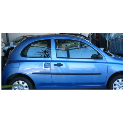 Boční lišty na dveře Nissan Micra 3dv 2002-2010 F6 | Rider