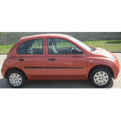 Boční lišty na dveře Nissan Micra 5dv Hatchback 2002-2010 F14 | Rider