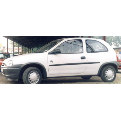 Boční lišty na dveře Opel Corsa B 3dv 1993-1998 F6 | Rider