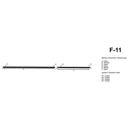 Boční lišty na dveře Volkswagen Golf VII Hatchback/Combi 2012-2020 F11 | Rider
