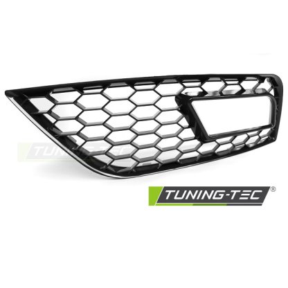 Boční mřížky nárazníku pro mlhovky AUDI A4 B8 RS style 11-15 černé lesklé