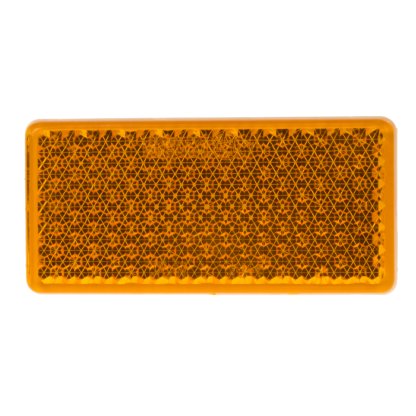 Boční (oranžový) odrazový element - obdélník 95 x 45mm nalepovací