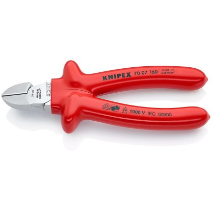 Boční štípací kleště chromované 160 mm - 7007160