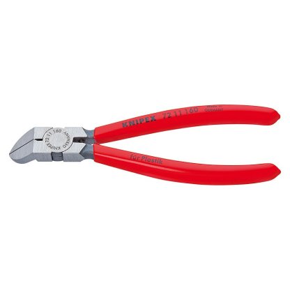 Boční štípací kleště na umělou hmotu potaženo plastem 160 mm - 7211160