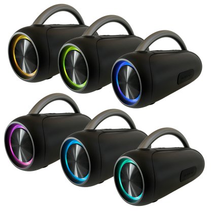 CARCLEVER bezdrátový Bluetooth reproduktor, voděodolný USB, AUX, MIC, TWS, IPX5