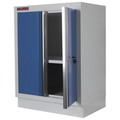 Celokovová dílenská skříňka PROFI BLUE dvoukřídlá 680x458x910 mm - MTGC1300