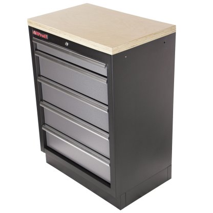 Celokovová dílenská skříňka PROFI s 5-ti šuplíky 680x458x910 mm - TGC1305