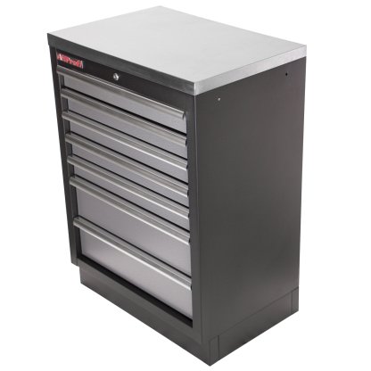 Celokovová dílenská skříňka PROFI s 7-mi šuplíky 680x458x910 mm - TGC1307