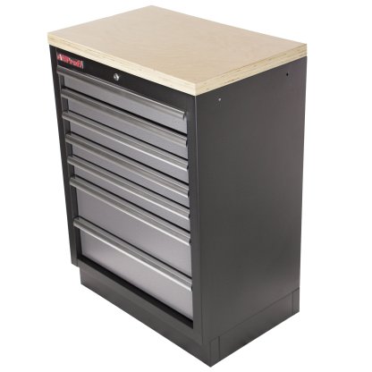 Celokovová dílenská skříňka PROFI s 7-mi šuplíky 680x458x910 mm - TGC1307