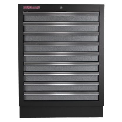 Celokovová dílenská skříňka PROFI s 9-ti šuplíky 680x458x910 mm - TGC1309