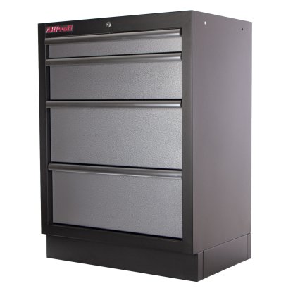 Celokovová dílenská skříňka PROFI se 4-mi šuplíky 680x458x910 mm - TGC1304