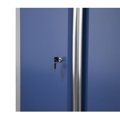 Celokovová široká dílenská skříň PROFI BLUE 915x458x2000 mm - MTGB1336
