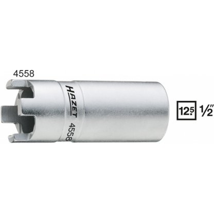 Čepový klíč pro převlečné matice vstřikovačů 1/2" Hazet 4558 - HA021888