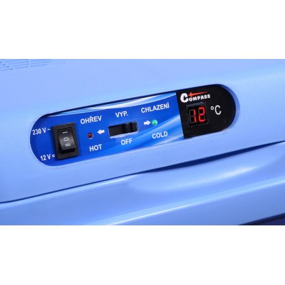 Chladící box 25litrů BLUE 230/12V displej s teplotou, 07121