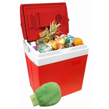 Chladící box 30l RED 220V/12V displej s teplotou, 07125