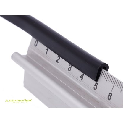 Chránič hrany dveří černý matný L-65cm, 63782