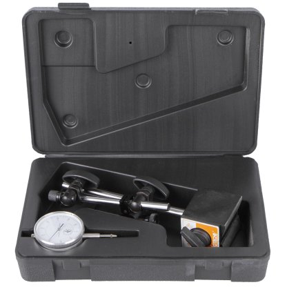 Číselníkový úchylkoměr s magnetickým stojanem, 0-10 mm - HT284702