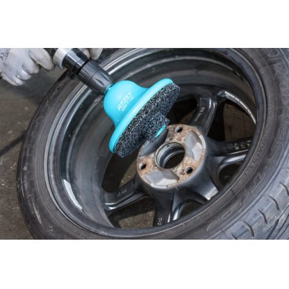 Čistič přírub ráfků kol + 1ks brusný kotouč 160mm HAZET - HA218387