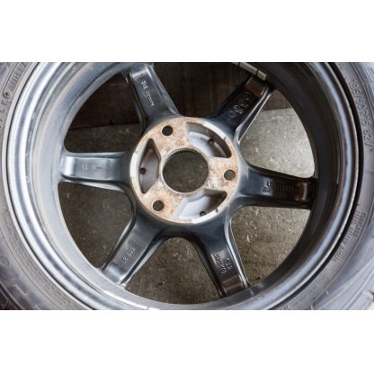 Čistič přírub ráfků kol + 1ks brusný kotouč 160mm HAZET - HA218387