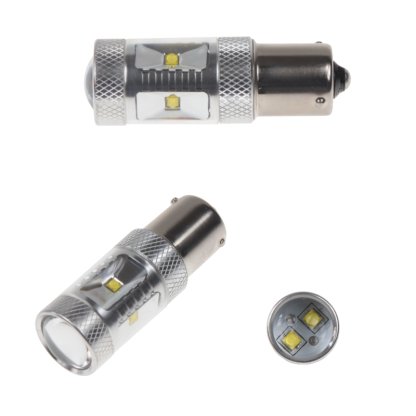 CREE LED BAU15S 12-24V, 30W (6x5W) bílá