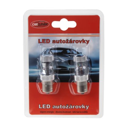 CREE LED BAU15S 12-24V, 30W (6x5W) červená