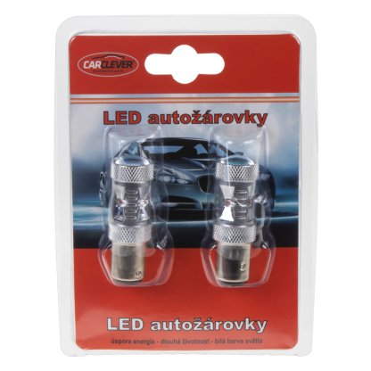 CREE LED BAZ15D 12-24V, 30W (6x5W) červená