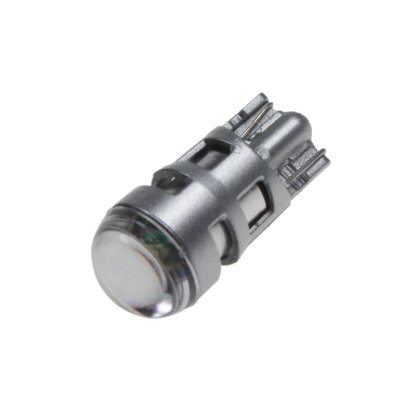 CREE LED T10 bílá, 12V, 5W s čočkou