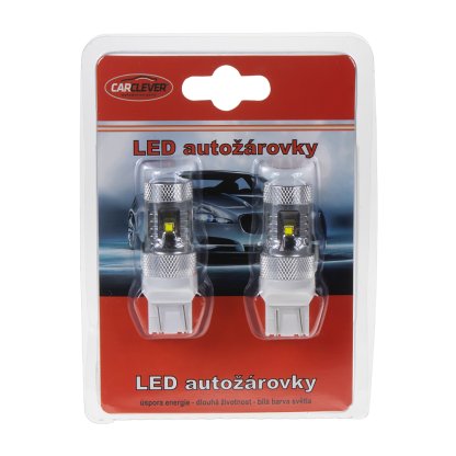 CREE LED T20 (7443) bílá, 12-24V, 30W (6x5W)