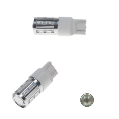 CREE LED T20 (7443) červená, 10-30V 12SMD + 3W LED