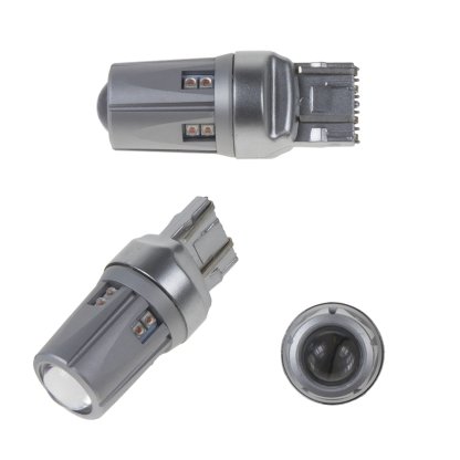 CREE LED T20 (7443) oranžová, 12-24V, 60W (12x5W)