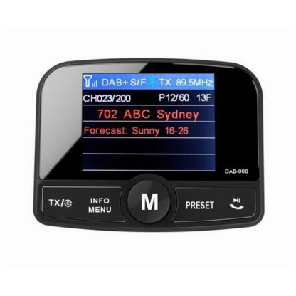 DAB přijímač / Bluetooth HF + přehrávač / micro SD