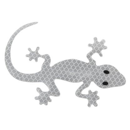 Dekor samolepící GECKO stříbrný, 34326