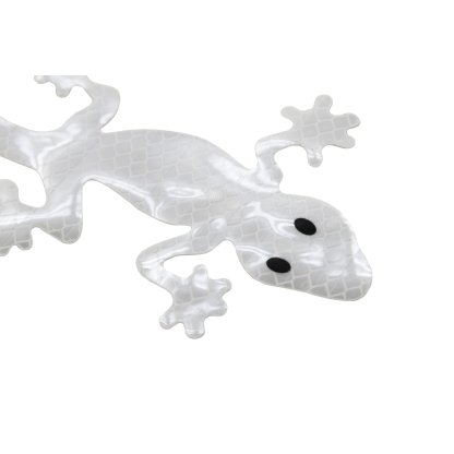 Dekor samolepící GECKO stříbrný, 34326