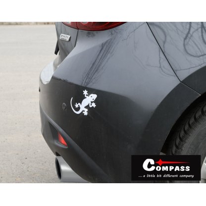 Dekor samolepící GECKO stříbrný, 34326