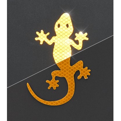 Dekor samolepící GECKO žlutý, 34328