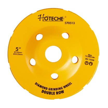 Diamantový brusný kotouč 125 mm, pohárový - HT570513