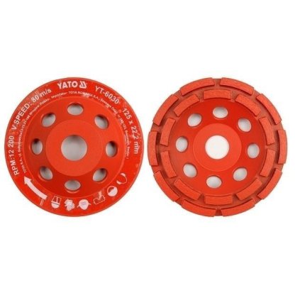 Diamantový kotouč 125 x 22,2 mm brusný - YT-6030