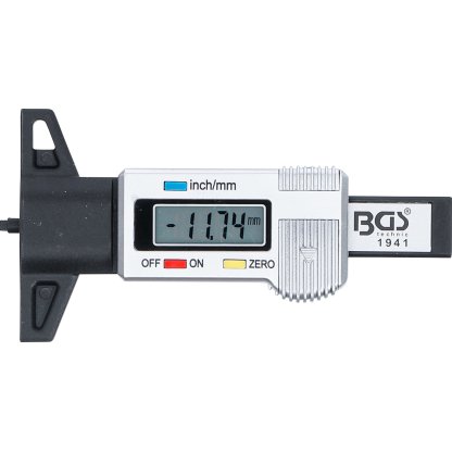 Digitální měřič hloubky dezénu pneumatik 0 - 28 mm - B1941