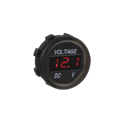 Digitální voltmetr 5-48V červený