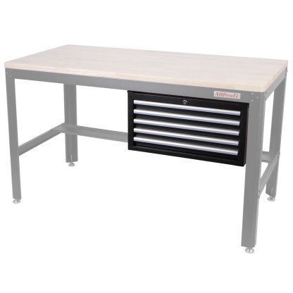 Dílenská skříňka na nářadí s 5 zásuvkami, 665 x 400 x 330 mm - AH1575