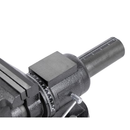 Dílenský svěrák s otočným tělem a základnou, 125 mm - HT300155