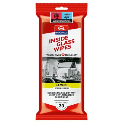 DR. MARCUS Inside Glass Wipes 30 ks LEMON - čistící ubrousky na vnitřní sklo, DM237