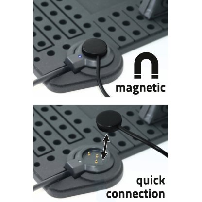 Držák telefonu s podložkou a kabelem micro USB/Apple, 06259