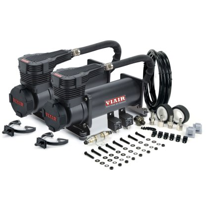 Dual Pack balení vzduchových kompresorů VIAIR 485C, Stealth Black, 100% prac. cyklus při 200 PSI