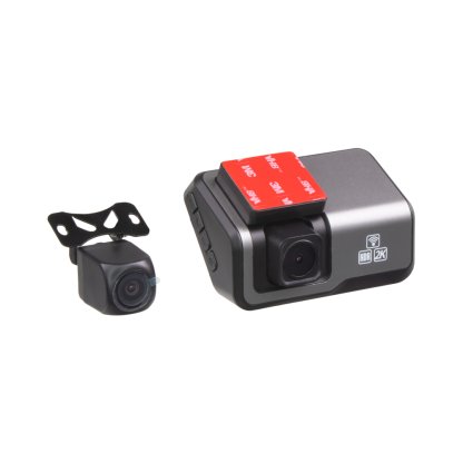 DUAL plochá 2K kamera s 3,5" LCD, GPS, WiFi, české menu