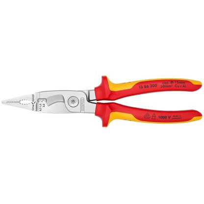 Elektroinstalační kleště chromované 200 mm - 1386200