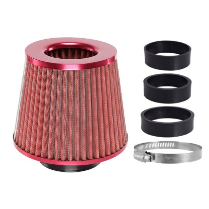 Filtr vzduchový UNI 155x130x120mm, červený, adaptér 60, 63, 70mm, 83150