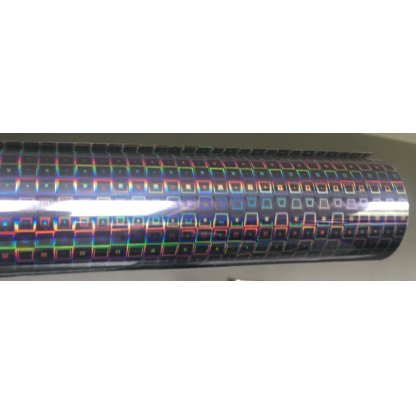 Fólie na sklo 50x300cm holografická - D-SQUARE - čtverce 410294