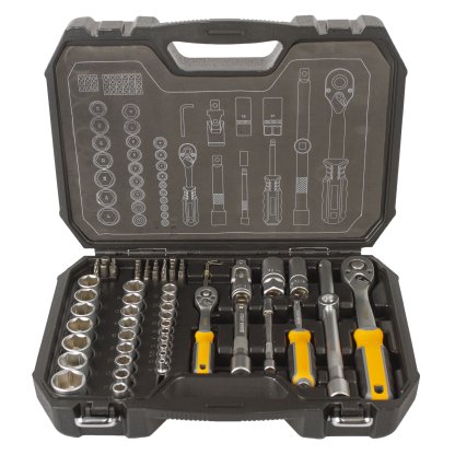 Gola sada 1/4", 1/2", 73 dílů - HT203001