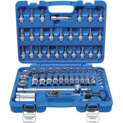 Gola sada 3/8”, palcová, 61 ks - B2215